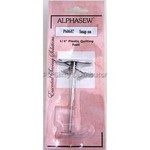 AlphaSew P60607 1/4" Seam Patchwork Piecing Snap-on Plastic Foot with Metal Edge Guide