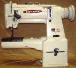 Consew 389-RB-HP-1, Heavy Duty, Cylinder Arm, Two Needle, Drop Feed, Lockstictch Sewing Machine/Stand