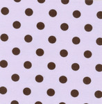 Fabric Finders 15 Yd Bolt 9.34 A Yd #415 Twill Purple with Brown Dots 100% Pima Cotton Fabric 60"
