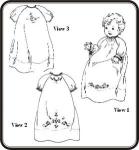 Old Fashion Baby Embroidered Raglan Daygowns Pattern By Jeannie Baumeister