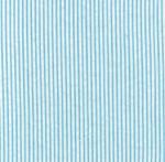 Fabric Finders 15 Yd Bolt 9.99 A Yd Mini Turquoise Stripe Seersucker 100% Pima Cotton 60" Fabric