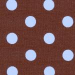 Fabric Finders 15 Yd Bolt 9.34 A Yd#354 Twill Blue Dots on Chocolate 100% Pima Cotton 60" Fabric