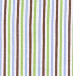 Fabric Finders 15 Yd Bolt 9.34 A YdT43 White, Brown, Blue, And Green Stripe100% Pima Cotton 60" Fabric