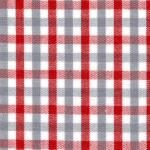 Fabric Finders 15 Yd Bolt 9.34 A Yd  T18  White, Red, Gray Grey Gingham Plaid 100% Pima Cotton 60" Fabric