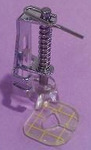 7115: P60410 Large Transparent Free Motion Foot for Low Shank Screw On Feet Machines