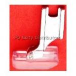 Singer 943800000 Slant Needle Screw On Metal Shank See Thru Clear View Sole, Invisible Concealed Zipper Foot for Singer Slant Needle Sewing Machines*