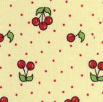 Fabric Finders 15 Yd Bolt 9.34 A Yard  CD4 Cherries on Yellow Corduroy 100 percent Cotton 60 inch