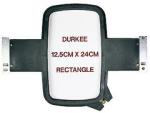 Durkee JN--12.5x24cm-360 5x9" Rectangle Embroidery Hoop Frame & Brackets for Shirt Sleeves & Pant Legs on Janome MB4 Melco EP4 Embroidery Machines