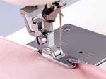 Brother, SA126, Snap, On, 1/4", Inch, Wide, Narrow, Flat, Hem, Hemmer, Hemming, All, Metal, Foot, for, 7mm, Zigzag, machines, on, lightweight, fabrics, fold and stitch