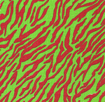 Fabric Finder 1277 Zebra Print Red And Green 15 Yd Bolt 9.34 A Yd 100% Pima Cotton Fabric