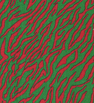 Fabric Finder 1276 Zebra Print Red And Kelly Green 15 Yd Bolt 9.34 A Yd 100% Pima Cotton Fabric