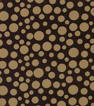 Fabric Finders FF1298 Bronze Dots on Black Print Bolt 9.34 A Yd 100% Cotton 60"