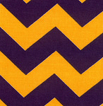 Fabric Finders 15 Yd Bolt 9.33 A Yd Twill 1306 Purple/Gold Chevron 100% Pima Cotton Fabric 60 inch