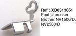 Brother XD0313051 Fixed Height Embroidery Free Motion Low Shank Foot U, Brother XD0313051 "U" Embroidery and Free Motion Presser Foot (Babylock BLNBLL) Low Shank Screw On, for Innov-is NV1500 NV2500, Replacement for NV2800