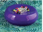 59110: Blue Feather 7104P Grabbit Magnetic Pin Cushion, Purple, +50 Pins
