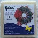 Bosal In-R-Form Single Sided Fusible 12pcPkg 6" x 6"
