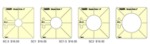 Westalee WT-SCSET, Simple Circles 4pc Template Set - Choose 4pc Set, 1/2 to 2" or 2.5" to 4"