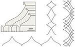 Sew Steady WT-PB Westalee Persian Border Templates -3 Piece Nested Tool Set