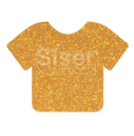 Siser Glitter HTV Heat Transfer Vinyl Sheet- Translucent Orange 12x20"