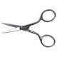 ES-400 4" Inch All Metal Stainless Steel Embroidery Scissors, Double Sharp Points, Ring Handles