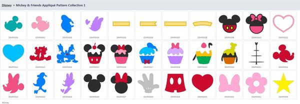 Download Brother CADSNP03 Disney Mickey and Friends Applique ...