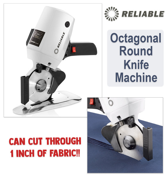 Reliable 1500FR Octagonal Knife Cloth Cutting Machine, 4-Inch