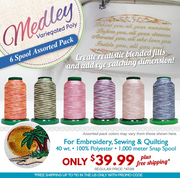 Exquisite Medley Variegated Embroidery Thread Set