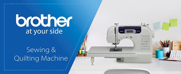 Brother CS6000i Feature-Rich Sewing Machine and Brother SA156 Top Load  Bobbins, 2 packs of 10 (20 total)