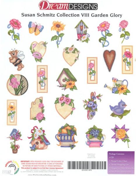 Brother/Babylock Embroidery Machine Card OESD GARDEN GLORY  