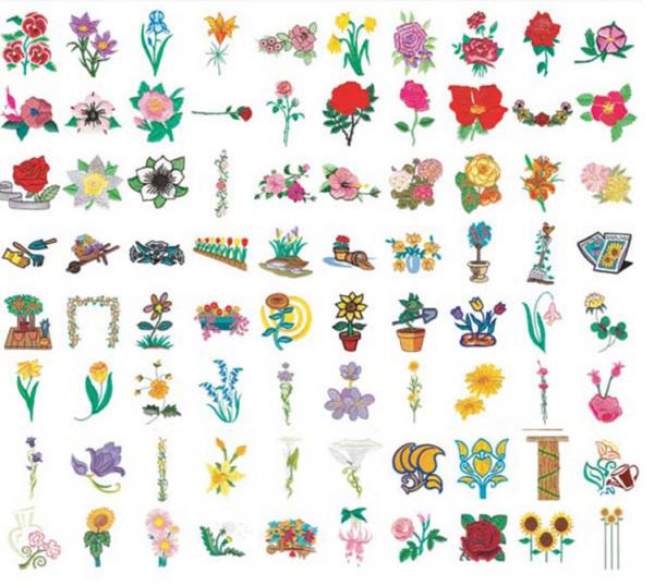 Stitchitize Embroidery Designs Floral Gardening Collection Multi ...