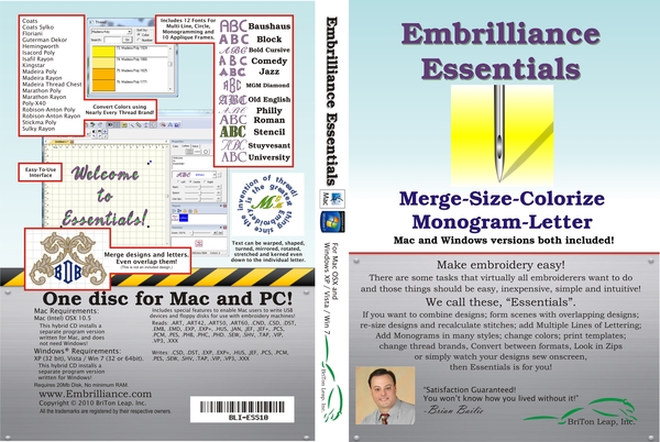 Platform Serial Numbers – Embrilliance Embroidery Software