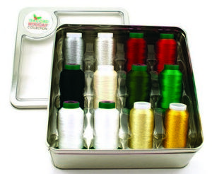 Isacord ISGIFTBX-70 Spools 1100Yd 40wt Poly Embroidery Thread Gift  Assortment - New Low Price! at
