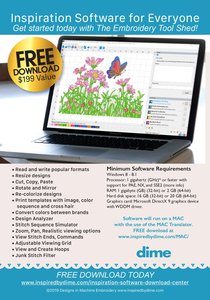 dime inspirations embroidery tool shed embroidery software