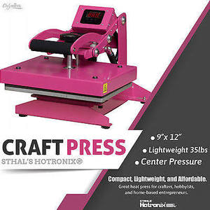 Stahls Hotronix CP912 Hot Pink Craft Heat Press, 9x12 Platen, 35Lb, HTV  Viny - New Low Price! at