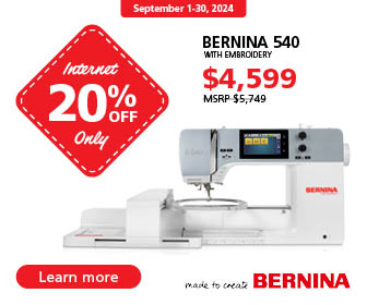 Bernina September 2024 promo